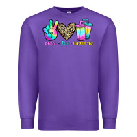 Purple peace love loaded tea Premium Sweatshirt - JahusDesignShop
