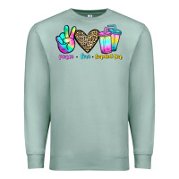 Seafoam peace love loaded tea Premium Sweatshirt - JahusDesignShop