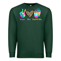 Sports Green peace love loaded tea Premium Sweatshirt - JahusDesignShop