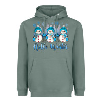 Sage snowman hello winter Heavyweight Hoodie - JahusDesignShop