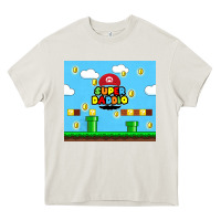 Cream super daddio Heavy Core Tee - TumblerDesignByShophia