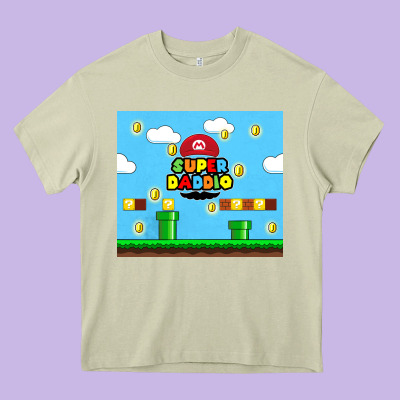 Super Daddio Heavy Core Tee Designed By Tumblerdesignbyshophia