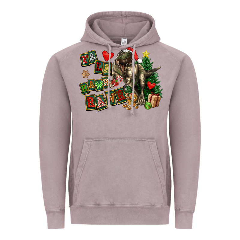 Fa La La Trex Christmas Vintage Hoodie by FaDigitalArtStudio | Teevron