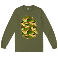 Army Green camouflage patch 4 Long Sleeve Tee - BundleAndBundleShop