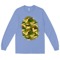 Colony Blue camouflage patch 4 Long Sleeve Tee - BundleAndBundleShop