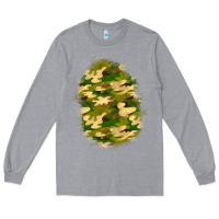 Heather Grey camouflage patch 4 Long Sleeve Tee - BundleAndBundleShop
