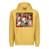 Antique Gold merry Christmas goats tumbler Premium Hoodie - Jasminsmagicworld