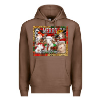 Chestnut merry Christmas goats tumbler Premium Hoodie - Jasminsmagicworld