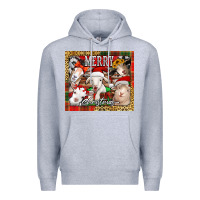 Heather Grey merry Christmas goats tumbler Premium Hoodie - Jasminsmagicworld