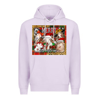 Lilac merry Christmas goats tumbler Premium Hoodie - Jasminsmagicworld
