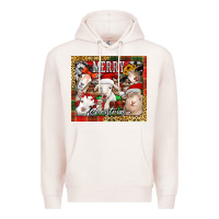Pale Pink merry Christmas goats tumbler Premium Hoodie - Jasminsmagicworld