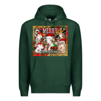 Sports Green merry Christmas goats tumbler Premium Hoodie - Jasminsmagicworld