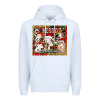 White merry Christmas goats tumbler Premium Hoodie - Jasminsmagicworld