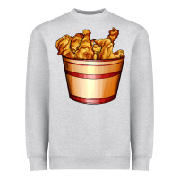 Heather Grey nugget and nuggets basket Heavyweight Sweatshirt - AdoDesignShop