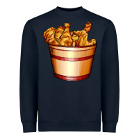 Navy nugget and nuggets basket Heavyweight Sweatshirt - AdoDesignShop