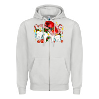 Dove Grey dental Christmas teeth and candies Zipper Hoodie - AdoDesignShop