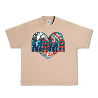 Burro American Mama heart Urban Heavy Tee - FaDigitalArtStudio