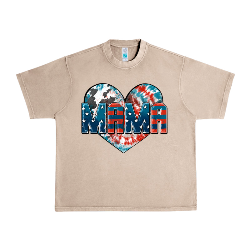 American Mama Heart Urban Heavy Tee by FaDigitalArtStudio | Teevron