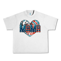 Lunar Rock American Mama heart Urban Heavy Tee - FaDigitalArtStudio