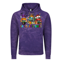 Cloud Purple hallothanksmas trucks Vintage Hoodie - FaDigitalArtStudio