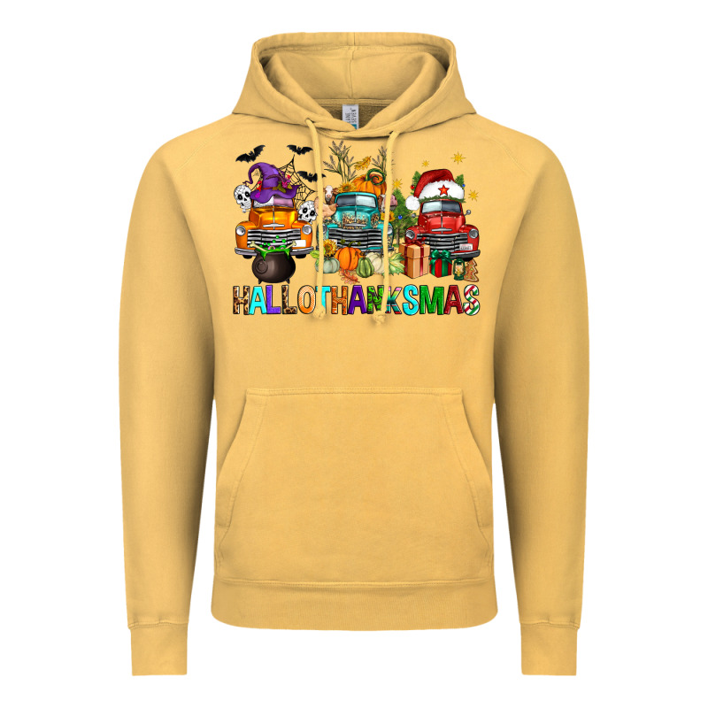 Hallothanksmas Trucks Vintage Hoodie by FaDigitalArtStudio | Teevron