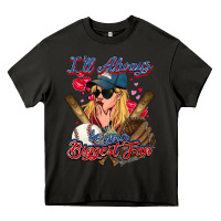 Asphalt I'll always be your biggest fan Baseball Heavy Core Tee - HowdyJamesFarm