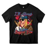 Black I'll always be your biggest fan Baseball Heavy Core Tee - HowdyJamesFarm