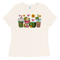 Bone stuck on you cactus coffee cups Ladies Tee - OliviaCreatesArt