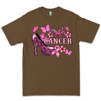 Cacao Crush Cancer with high heels Cancer Awareness Premium Tee - HowdyJamesFarm