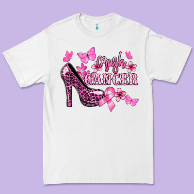 Crush Cancer With High Heels Cancer Awareness Premium Tee Designed By Howdyjamesfarm