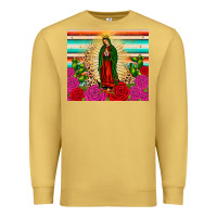 Antique Gold our lady of guadalupe cactus leopard Premium Sweatshirt - JahusDesignShop