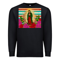 Black our lady of guadalupe cactus leopard Premium Sweatshirt - JahusDesignShop