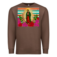 Chestnut our lady of guadalupe cactus leopard Premium Sweatshirt - JahusDesignShop