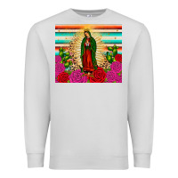 Dove Grey our lady of guadalupe cactus leopard Premium Sweatshirt - JahusDesignShop