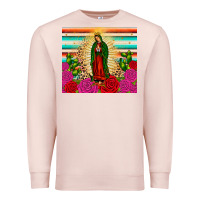 Pale Pink our lady of guadalupe cactus leopard Premium Sweatshirt - JahusDesignShop