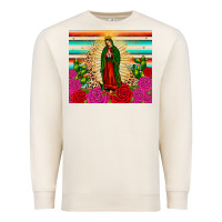 Sandshell our lady of guadalupe cactus leopard Premium Sweatshirt - JahusDesignShop
