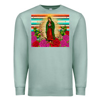 Seafoam our lady of guadalupe cactus leopard Premium Sweatshirt - JahusDesignShop