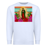 White our lady of guadalupe cactus leopard Premium Sweatshirt - JahusDesignShop
