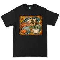 Black pumpkins with sunflowers Premium Tee - RanaPortraitStore