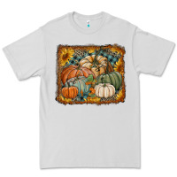 Dove Grey pumpkins with sunflowers Premium Tee - RanaPortraitStore