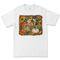 White pumpkins with sunflowers Premium Tee - RanaPortraitStore