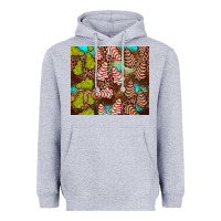 Heather Grey little debbie tree cakes leopard turquoise Heavyweight Hoodie - JahusDesignShop