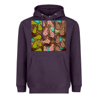 Plum little debbie tree cakes leopard turquoise Heavyweight Hoodie - JahusDesignShop