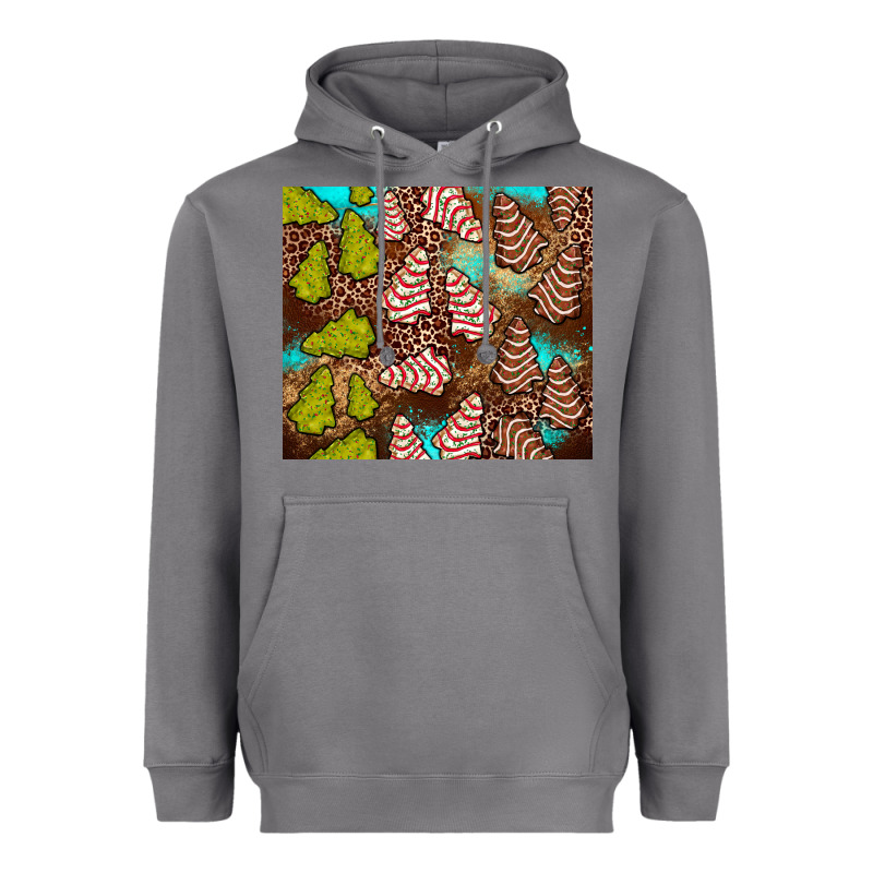 Little Debbie Tree Cakes Leopard Turquoise Heavyweight Hoodie by JahusDesignShop | Teevron