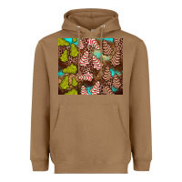 Toasted Coconut little debbie tree cakes leopard turquoise Heavyweight Hoodie - JahusDesignShop
