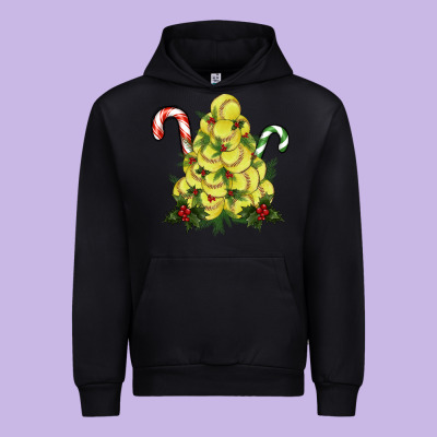 Lightning Softball Christmas Tree Urban Hoodie Designed By Ranaportraitstore