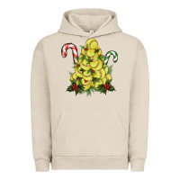 Pigment French Oak Lightning Softball Christmas Tree Urban Hoodie - RanaPortraitStore
