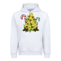 White Lightning Softball Christmas Tree Urban Hoodie - RanaPortraitStore