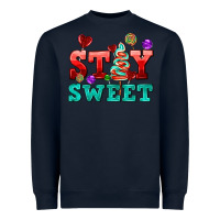 Navy stay sweet Heavyweight Sweatshirt - AdoDesignShop