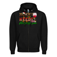 Black mommy needs her jingle juice Zipper Hoodie - AdoDesignShop